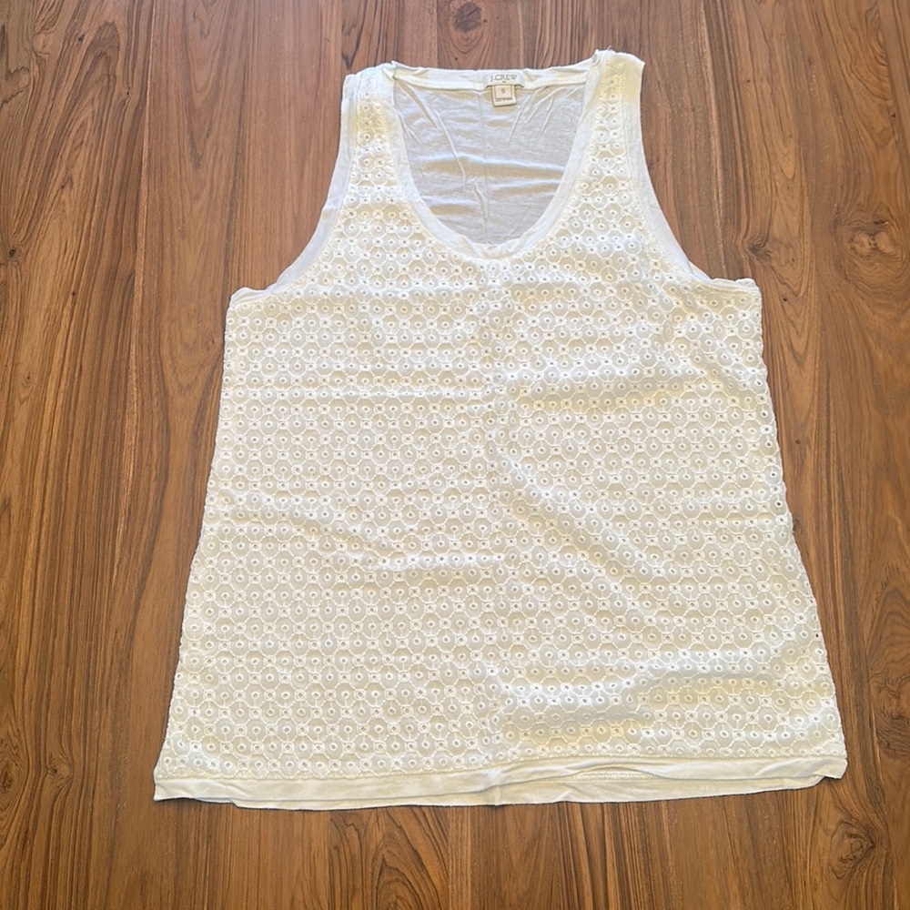 JCrew Eyelet Tank Top